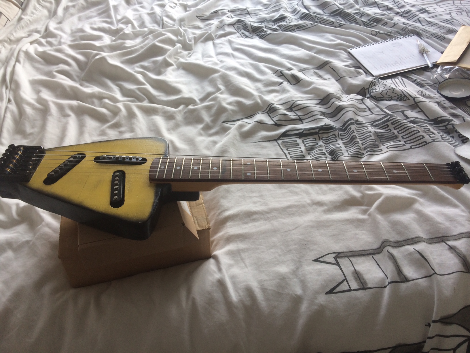 Guitar side view